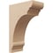 Ekena Millwork 6"W x 12"D x 18"H Classic Hughes Rough Cedar Woodgrain TimberThane Corbel, Primed Tan CORUR06X12X18HUGRCPR - alternate 1